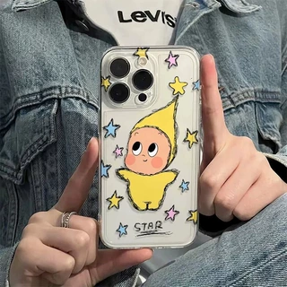跳舞星星人适用苹果16promax手机壳iphone15/14防摔13/12全包11软