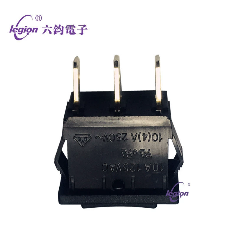 ROCKTEK high current rocker switch, waterproof and flame retardant ship type switch, 3-pin IO switch