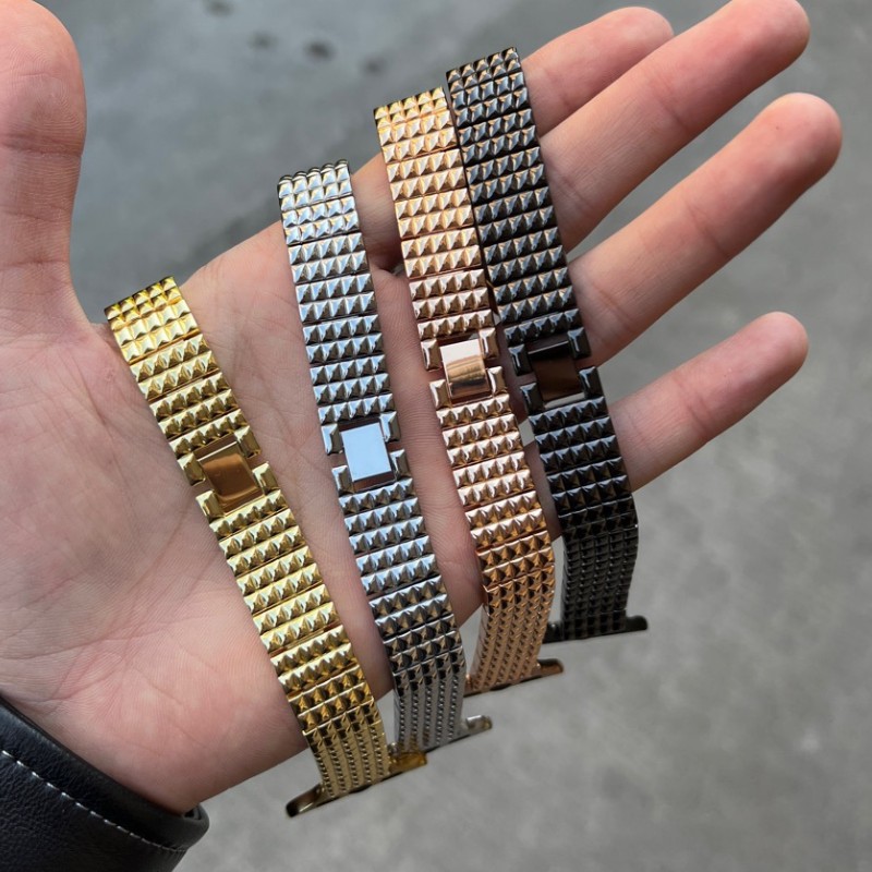 For Apple Watch iwatch1-10 Generation se New Metal Women's Strap 14mm Slimming Summer Strap