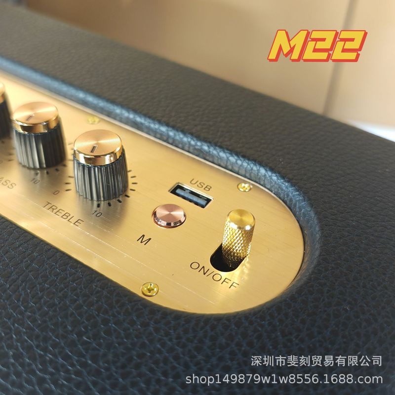 クロスボーダー爆金M22ブルートゥーススピーカー復古大馬M18無線音響馬匙三世代A3携帯サブウーファ|undefined