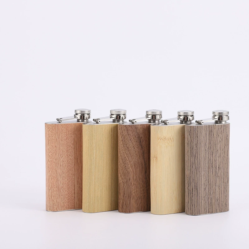 Handheld retro small pocket flask stainless steel for camping, wholesale