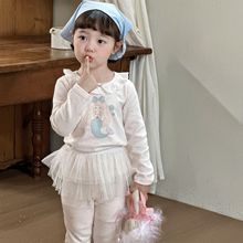 2025绿博尔现货a类拉架棉加厚儿童秋衣秋裤睡衣打底衣家居服套装