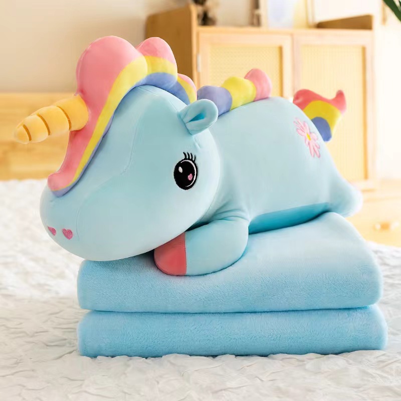 레인보우 유니콘 블루 60cm