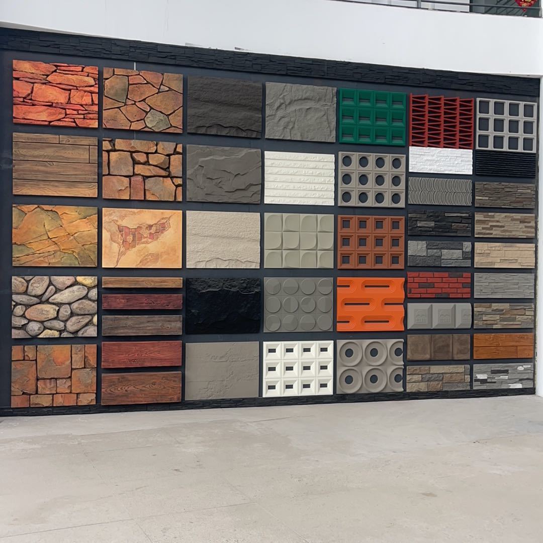 Tablero de cemento pu Tablero de fundición de hormigón Tablero decorativo de pared de fondo interno y externo Muro de viento industrial Piedra cultural ligera