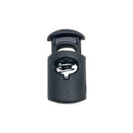 厂家直销单孔塑料弹簧扣弹簧扣箱包配件单孔绳扣服饰松紧卡扣现货