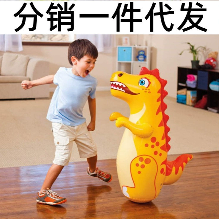 Встряхивая 70 см в песке динозавр надувной тумблер для детей надувной боксерский столб для вентиляции игрушки