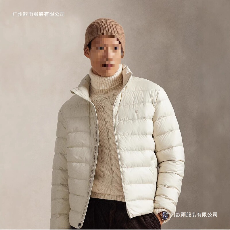 Ralph Lauren Winter Warm Casual Embroidered Stand Collar Thickened American-Style Long-Sleeve Zip-Up Cotton Jacket for Men in Stock Ralph Lauren Winter Warm Casual Embroidered Stand Collar Thickened American-Style Long-Sleeve Zip-Up Cotton Jacket for Men in Stock