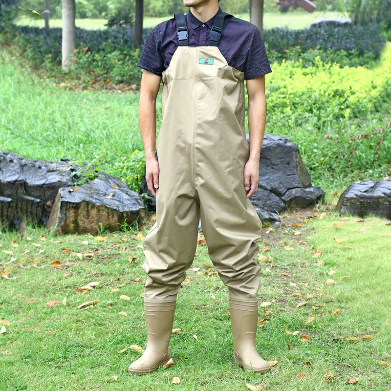 Фабрика прямых продаж нейлоновые нижние брюки ПВХ рыболовные брюки водонепроницаемые нескользящие штаны монохромные рыболовные штаны