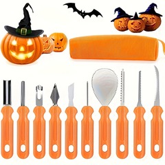アマゾン起爆ハロウィーンカボチャ彫刻工具ステンレス果物盛り合わせ彫刻工具セット