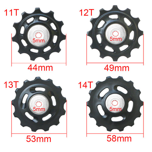 Mountain bike rear derailleur guide wheel metal bearing road bike steel bearing guide wheel 11T12t13T tension force wheel