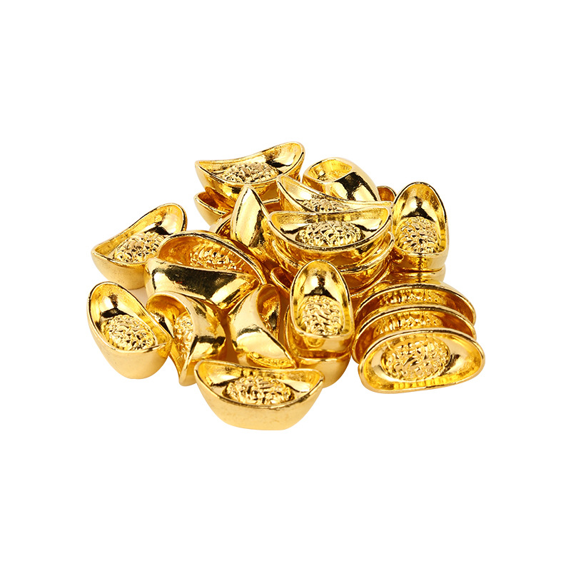 Factory wholesale alloy small ingot silver ingot silver ingot handicraft accessories cornucopia filling with ingot