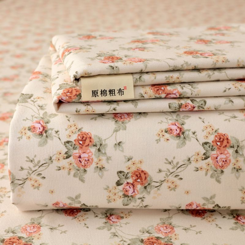 Sábana de tela gruesa vieja de algodón puro pieza individual 100 algodón engrosamiento lino dormitorio pieza individual traje de tres piezas Four Seasons Universal New