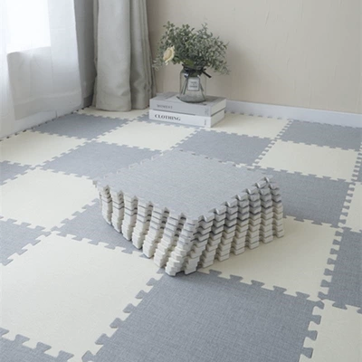 Living Room Cotton and Linen Carpet, Bedroom, All-Season Balcony Room, Full-Cover Square Foam Interlocking Floor Mat, Can Be Cut and Is Stain-Resistant (Car Carpet) - off-white-light-gray-utility-knife-with-edge-strips-303006cm-cotton-and-linen-10-pieces