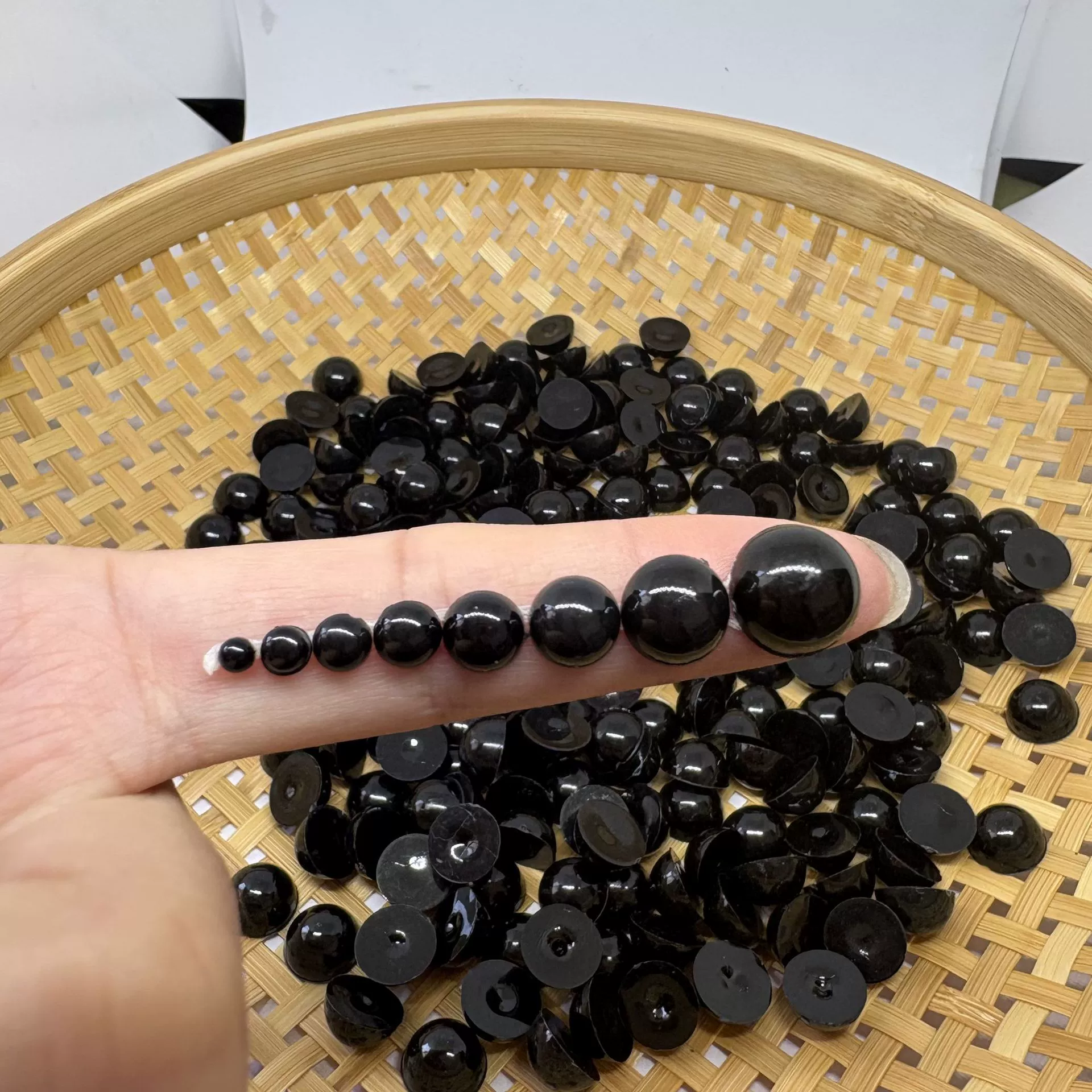 Игрушечные глаза, глаза куклы, глазные яблоки, черные плоские глаза, DIY, ручная работа, аксессуары для глаз из шерсти для кукол