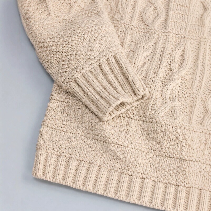 Dongguan Dalang source factory: European and American style autumn/winter retro sweaters for women, OEM private label, small-batch customization and processing