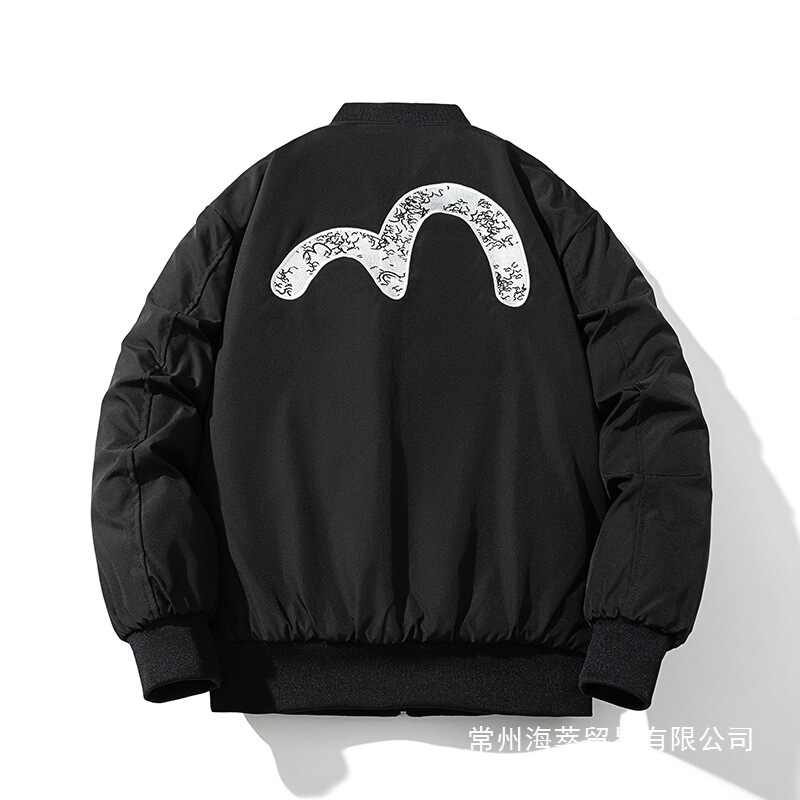 Autumn and Winter Trendy Casual Embroidered Baseball Jackets for Men and Women, Couple Pilot Jackets, Loose Thickened Jackets for Men Wholesale