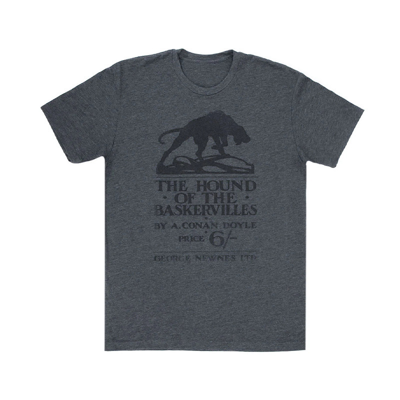 The Hound of the Baskervilles Literary Direct-Print Short-Sleeve T-Shirt The Hound of the Baskervilles Literary Direct-Print Short-Sleeve T-Shirt