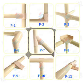 批发精益管接头塑料28圆管线棒连接直接三通直角塑胶配件