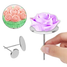 不锈钢裱花钉翻糖裱花托 裱花棒 奶油裱花器 烘焙裱花针工具套装