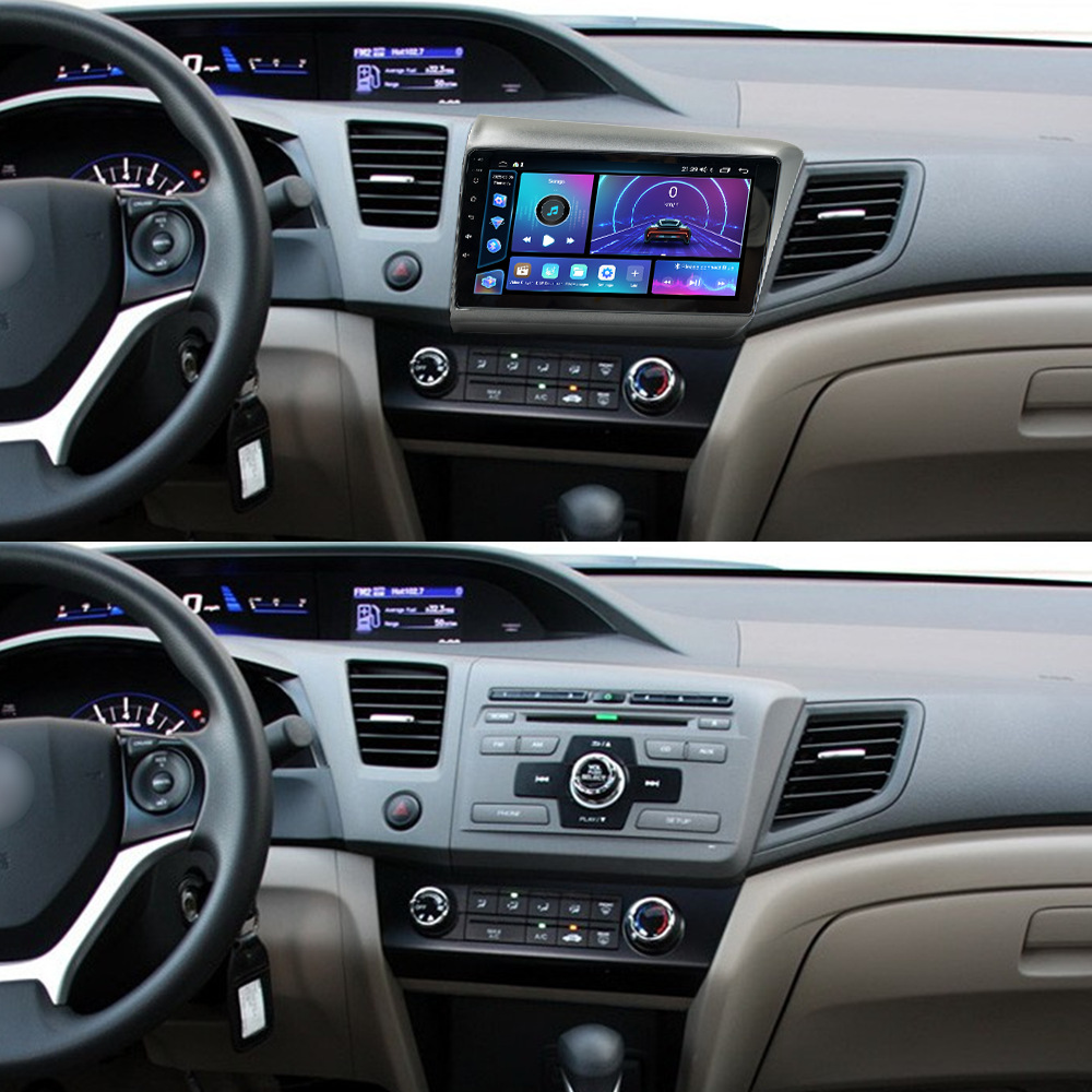 Aplicable a 12 - 15 años Honda Civic Android navegación en coche todo-en - uno FangYitong cuatro núcleos / ocho núcleos pantalla de control central