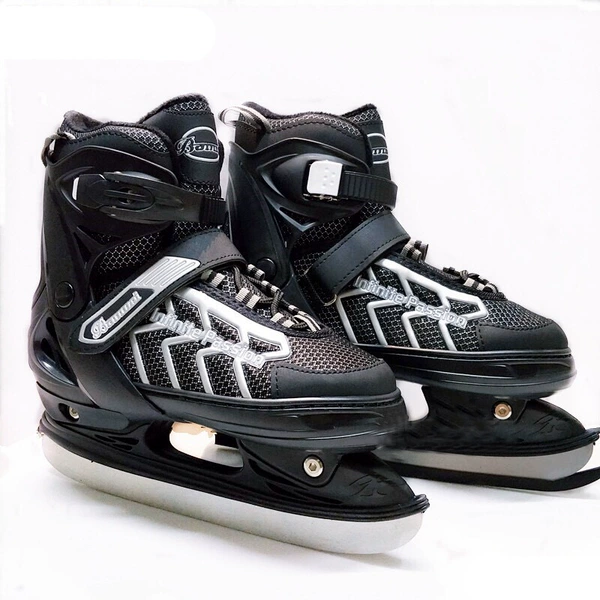 Bald and shoe black silver