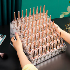 Transparent acrylic storage box lipstick display stand desktop cosmetics storage nail polish display stand plastic