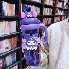 三麗鷗啵啵冰霸杯女生高顏值吸管杯學生大容量可愛便攜塑料水杯