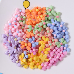 廠家蝴蝶領結花朵樹脂飾品配件 diy奶油膠滴膠手機殼髮飾貼片