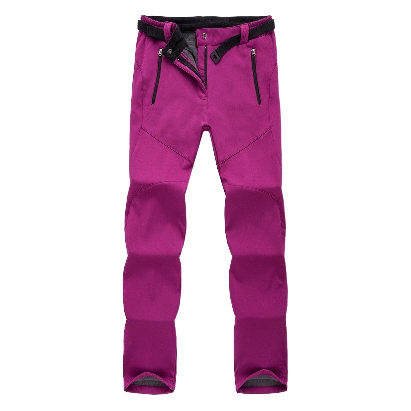 Popular Men's and Women's Autumn and Winter Soft Shell Pants, Fashionable Multi-Color Fleece Pants, Outdoor Travel Mountaineering Pants 168 Warm Fleece
