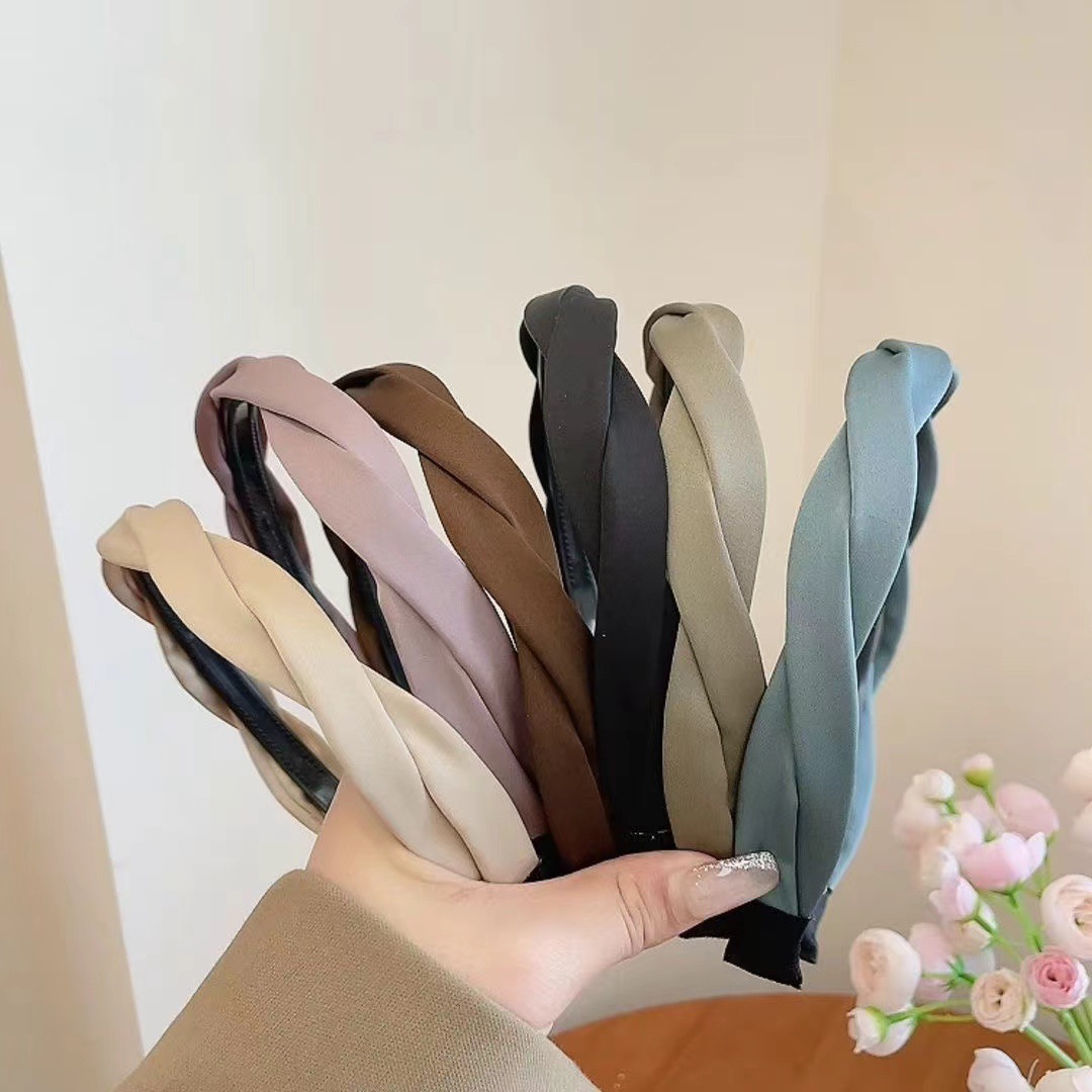 高顱頂發箍女2024新款洗臉防滑頭箍寬邊帶齒壓發發卡頭飾簡約發捆