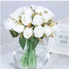 Korean rose hand blooming flowers bride wedding photography props decorative fake flowers simulation 12 small roses