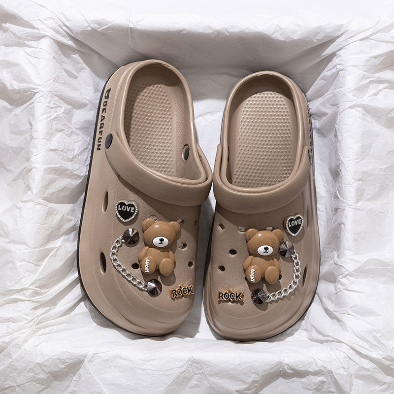 깊은 커피 [행운의 다크 브라운 곰] 에바 부드러운 바닥 겉옷