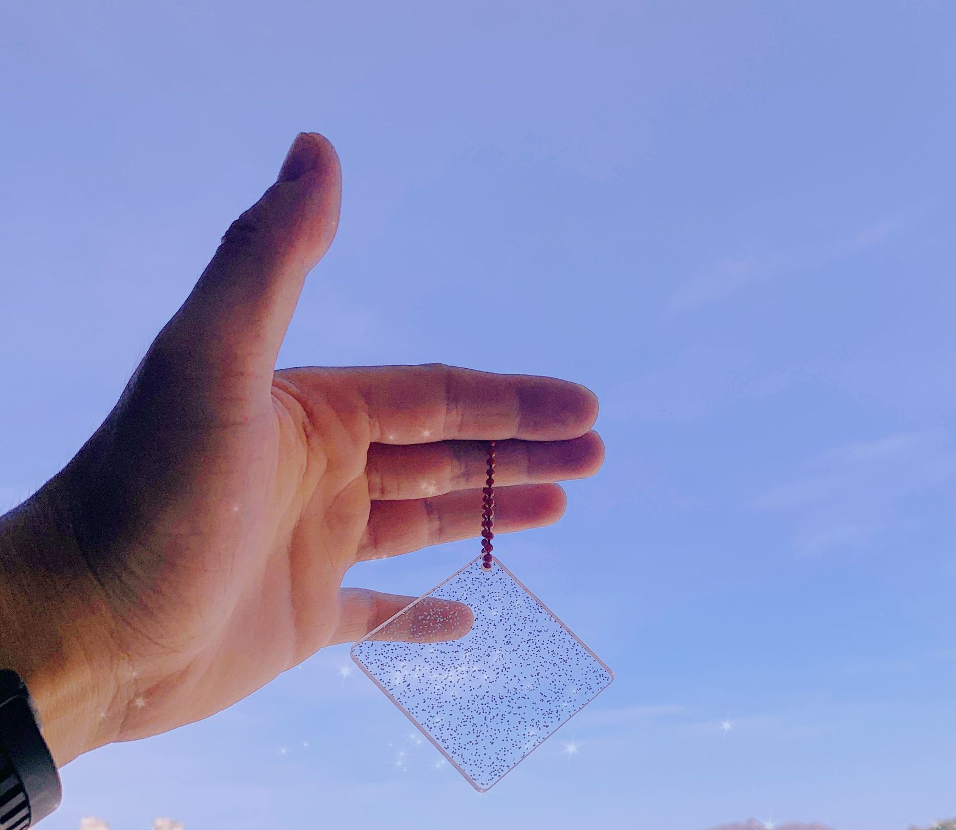 闪粉正方形50mm*2.8mm厚  + ¥0.24 