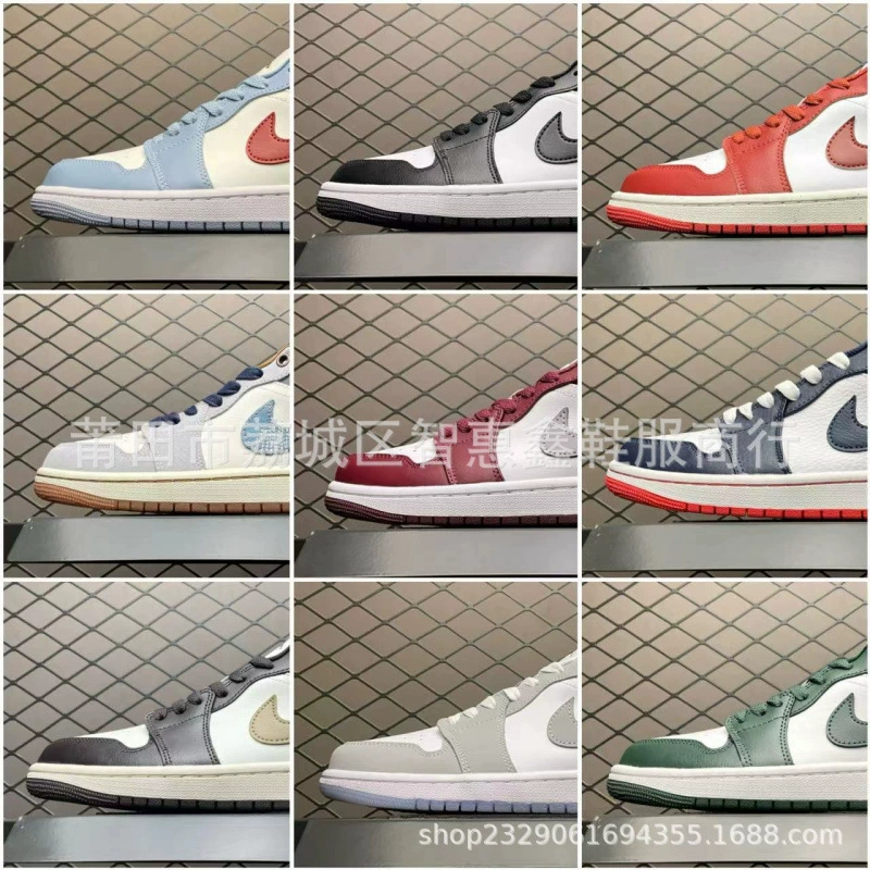 Air Jordan 1, низкие кофейные спортивные кроссовки для досуга мужчин и женщин для любимого