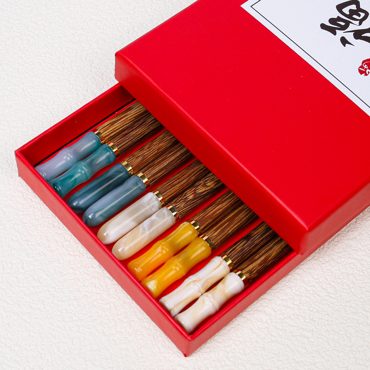 Palillos de madera de ala de pollo, palillos de madera maciza para el hogar, sin pintura, sin cera, comida, una persona, palillos, imitación, jade, regalos, palillos al por mayor