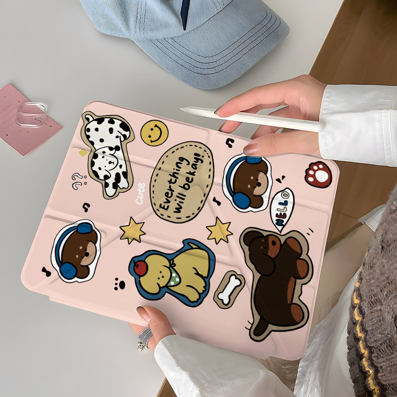 Headphone Dog Dalmatian Ipada16 Tablet Pro 11inch Air6 Protective Case 10/9/8 Generation Mini7 Protective Case 5