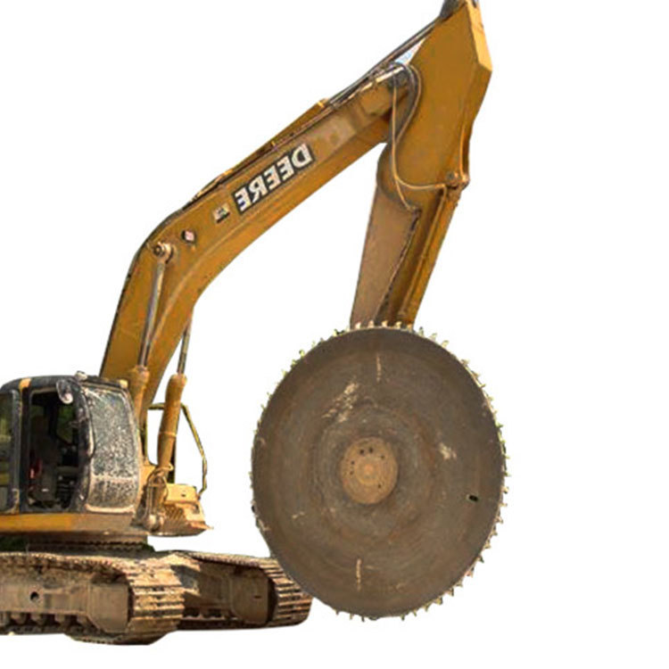 挖掘机开山锯石机 圆盘岩石无水切割机 岩石锯无损静力