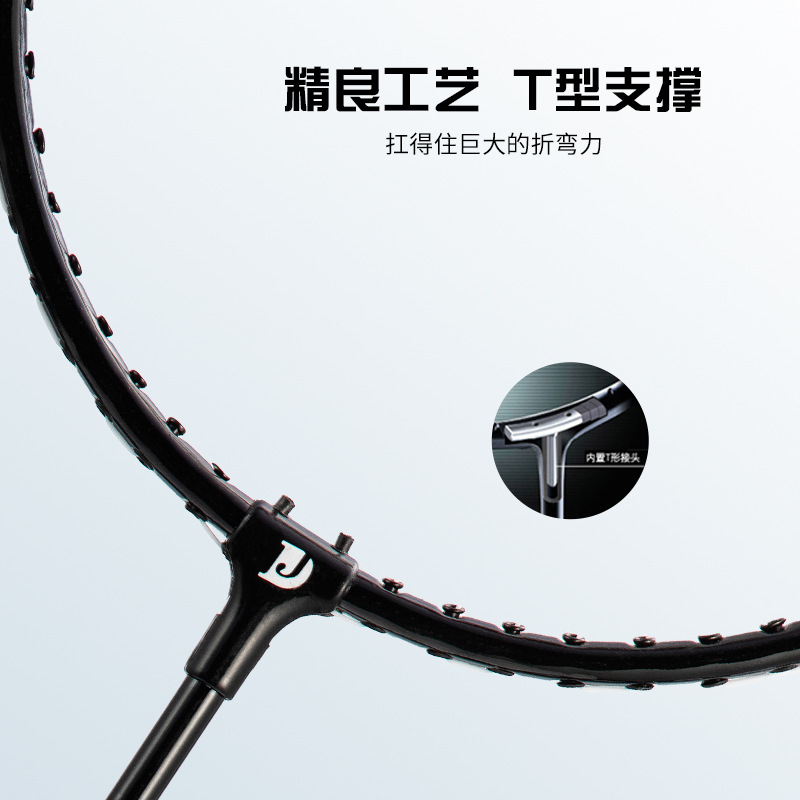 Suministro directo de fábrica raqueta de bádminton dos paquete familia niños adultos competencia entrenamiento durable doble raqueta traje al por mayor