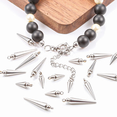 ステンレス新作テーパーペンダントアクセサリーDIYネックレスブレスレットファッションパンクアクセサリーチタンスチールペンダント