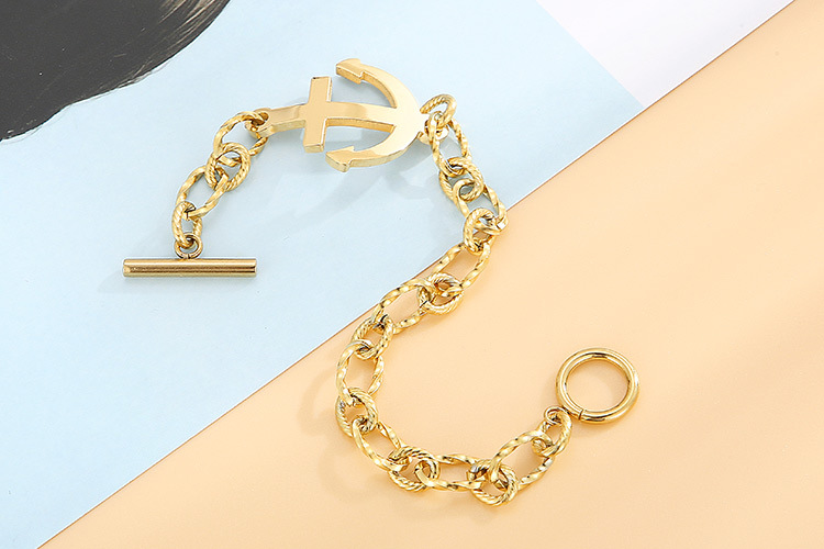 12g Weight PVD Coated Gold Plating Process 18K Gold Plated Plating Material 304 Stainless Steel Pendant Material No Inlaid Inlay Material Bracelets Classification 304 Stainless Steel Chain Material Anniversary, Business, Travel Occasion 304 Stainless Steel Material Anchor Pattern Unisex Gender Fashion Style Waterproof Non Tarnish, Plating Craft Gold, Silver Color PVD Coated 18K Gold Plated Geometric Titanium Steel Fashion Waterproof Non Tarnish Bracelets 3
