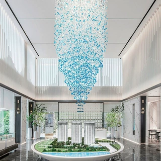 灯具定制楼梯吊灯轻奢吊灯水晶灯客厅餐厅吊灯chandelier吊灯定做