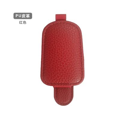 Car Glasses Clip/Bill Clip, Car Eyes Frame Sun Visor - red-with-red-ear-style