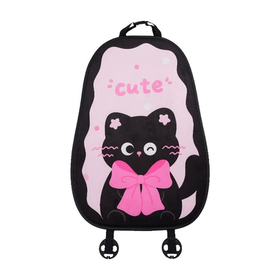 Blue Rain Car Seat Cushion, Seat cushion, seat cover - plush-bow-cat-cushion-backrest