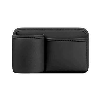 Car Trash Can, Door-Mounted Storage Bin, Seat Back Cup Holder, Car Umbrella Storage Box, Car Interior Accessories (Car cup holder/beverage holder) - black