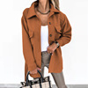 Fashionable belt, colored woolen coat, Amazon, European style