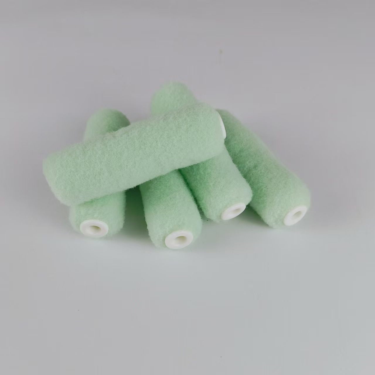 Rodillo de piel de oveja de 4 pulgadas, tamaño pequeño, para pintura de látex con brillo de cáscara de huevo y textura de piel de naranja, especialmente diseñado para rodillos.