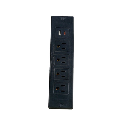 Manufacturer Certified US Standard 4-Outlet 3-Pin USB-A + CPD20W Fast Charging Furniture Desk Power Strip