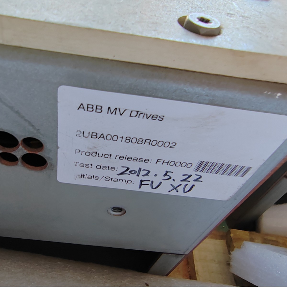 ABB MV Drives ACS2000 2MVA 12PULSE MODUL 2UBA90262000008