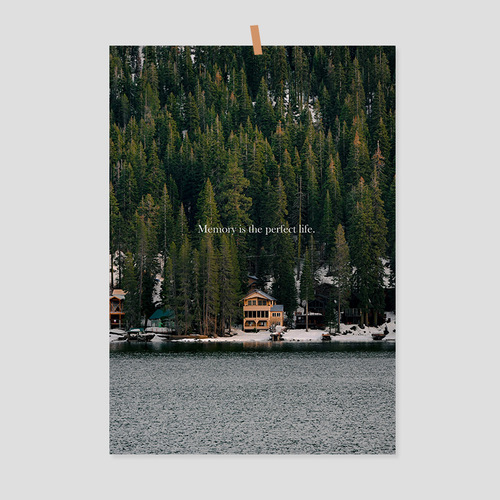 Green highway forest ins natural scenery poster bedroom cafe entrance room decoration painting background