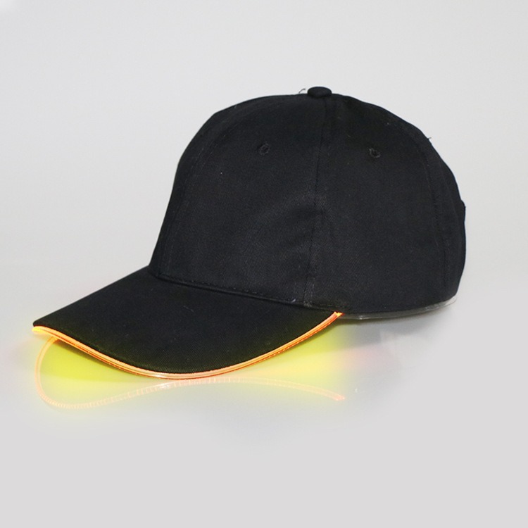 Amazon suministro LED sombrero luminoso sombrero luminoso nocturno sombrero sombrero al aire libre sombrero de estilo de béisbol al por mayor